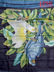 Steel Grey Kadhi Tussar Silk Saree