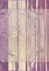PSR Silk Sarees presents a breathtaking Amethyst Purple Kanchipuram Silk Saree, categorized under "Bridal Kanjivaram"—a perfect blend of luxury and tradition