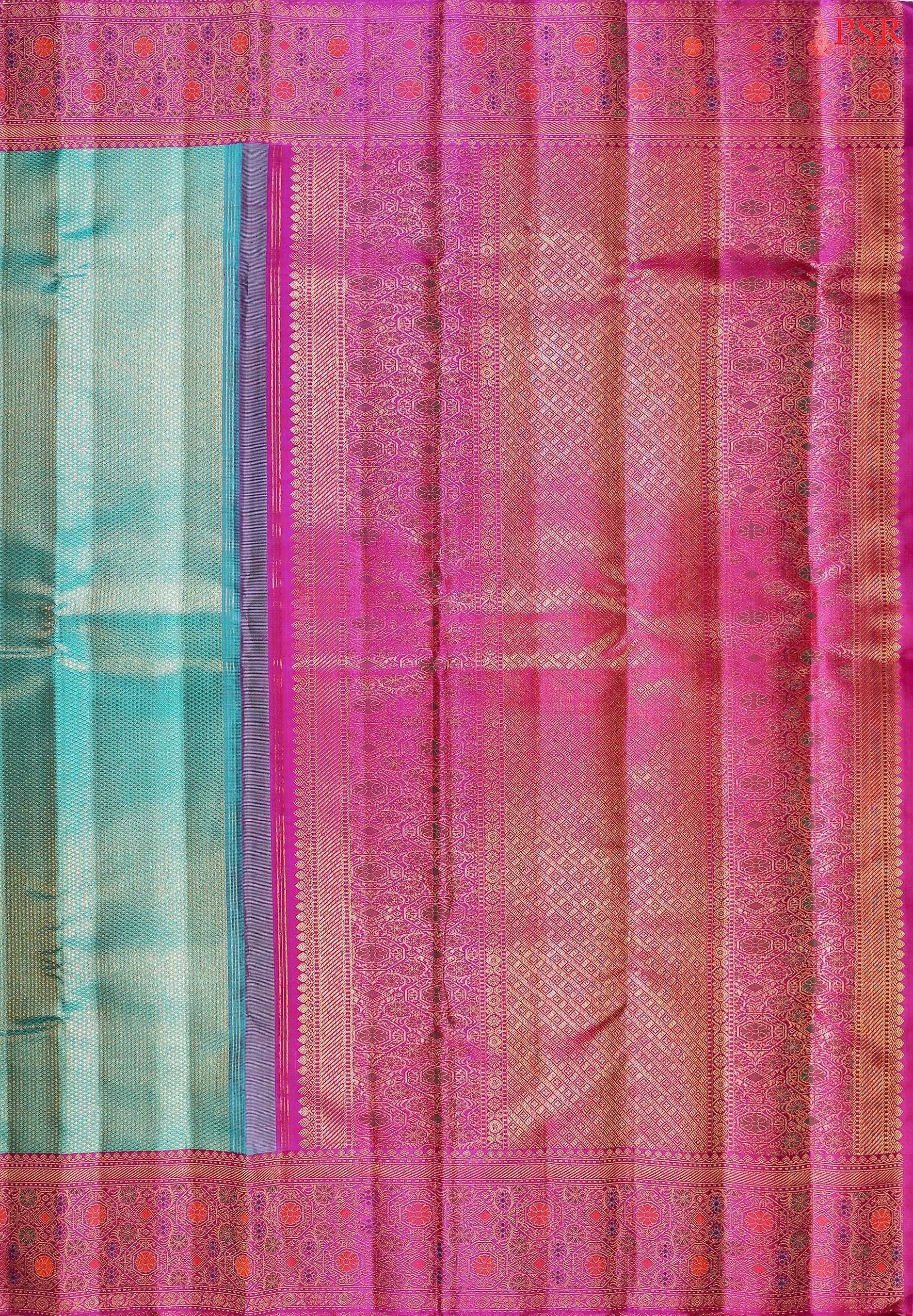 Rich Vadamalli Purple pallu with traditional zari and mesmerizing silk thread work