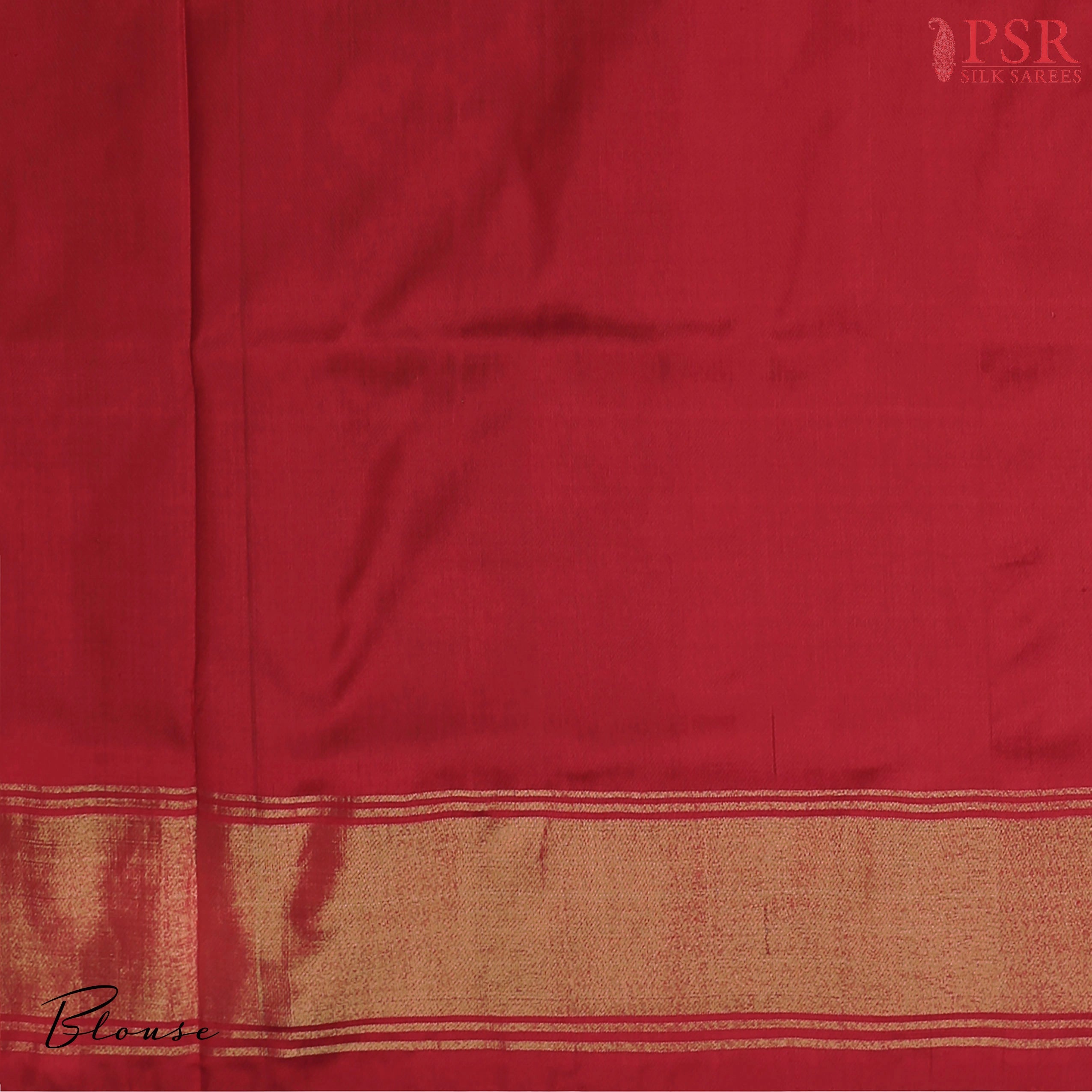 This Dark Turquoise & Red Pochampally Silk Saree from PSR Silk Sarees is a stunning embodiment of heritage and vibrance