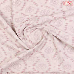 Detailed craftsmanship of the floral brocade pattern