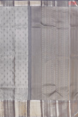 Gainsboro Grey Kanchipuram Tissu Silk Saree