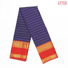 Navy Blue Kanchipuram Silk Saree