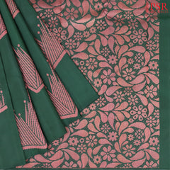 Dark Green Kanchipuram Silk Saree