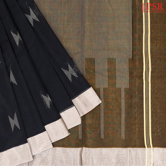 Black Silk Cotton Saree