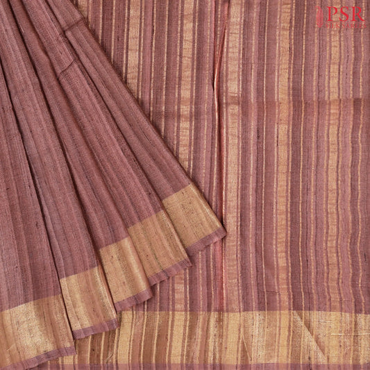 Bole Brown Ghicha Kadhi Tussar Silk Saree