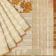 Bisque Beige Assam Saree