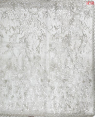 Silver White Georgette Laser Embroidery Saree