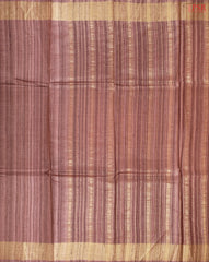 Bole Brown Ghicha Kadhi Tussar Silk Saree