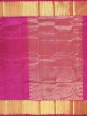 Magenta Cotton Silk Saree