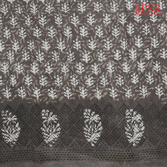 Dark Taupe Hacoba Embroidery Running Material