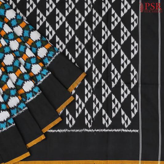 Tricolor Pochampally Silk Saree
