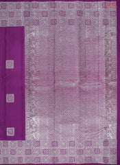 Dark Purple Kanchipuram Silk Saree