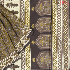 Dark Olive Modal Silk Saree