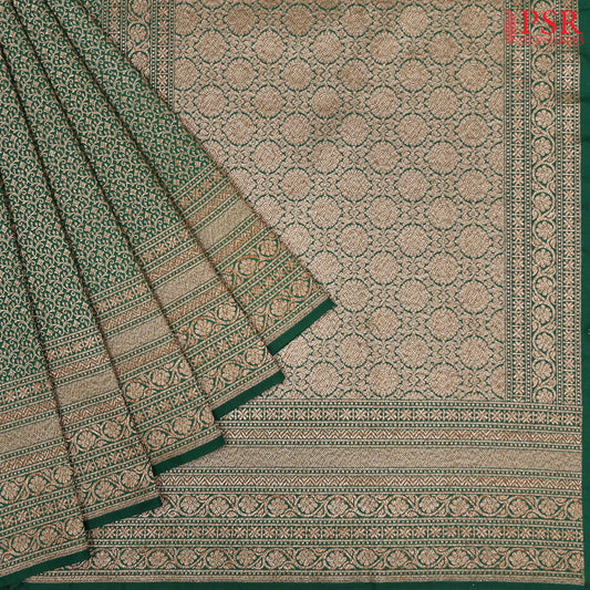 Dark Green Summer Silk Saree