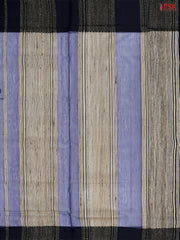 Dark Blue Maheshwari Silk Cotton Saree