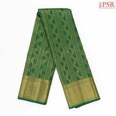 Emerald Green Kanchipuram Jacquard Silk Saree