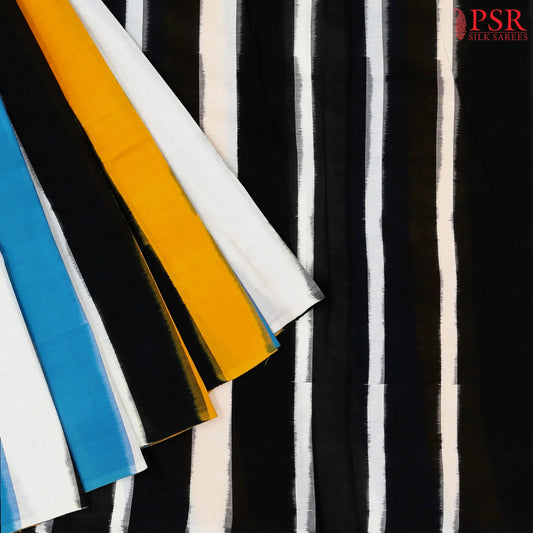 Quadricolor Ikkat Cotton Saree