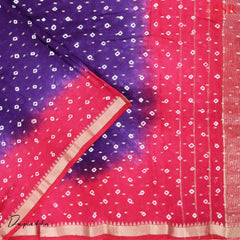 Cerise Pink Assam Silk Dress Material