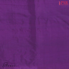 Dark Magenta Purple Banaras Silk Saree