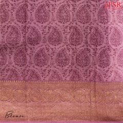 Plum Purple Kadhi Tussar Silk Saree