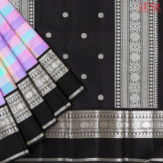 Multicolor Kanchipuram Silk Saree