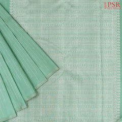 Mint Green Kanchipuram Silk Saree