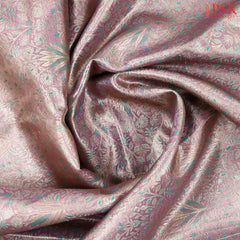 Light Lilac Pink Kanchipuram Jacquard Tissue Silk Saree