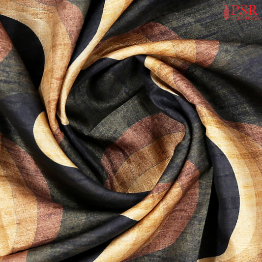 Multicolor Semi Tussar Saree