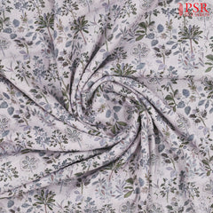 Lilac Linen Print Running Material