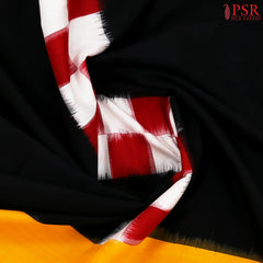 Black Ikkat Cotton Saree