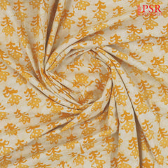 Yellow Batik Print Running Material