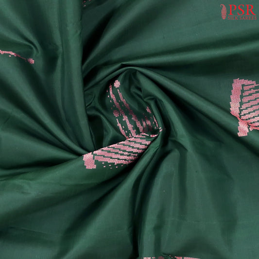 Dark Green Kanchipuram Silk Saree