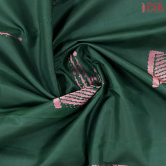 Dark Green Kanchipuram Silk Saree