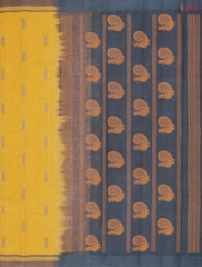 Amber Yellow Kanchi Cotton Saree