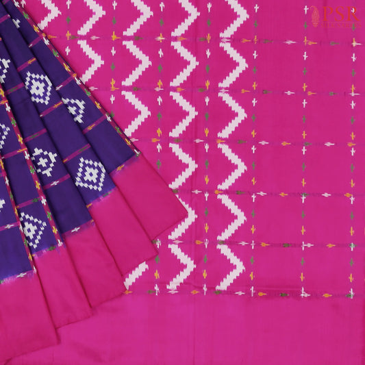 Violet Pochampally Silk Saree