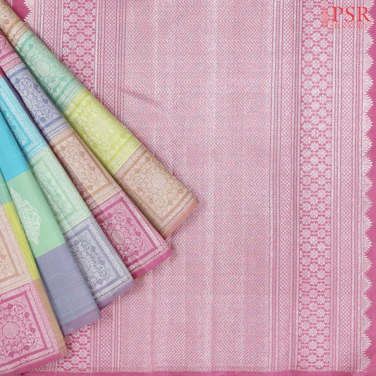 Multicolor Kanchipuram Silk Saree