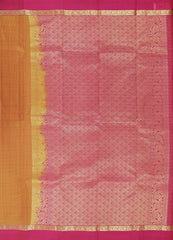 Apricot Orange Fancy Kanchipuram Silk Saree