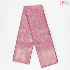 Persian Pink Kanchipuram Jacquard Tissue Silk Saree