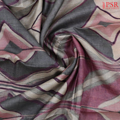 Zinc Grey Kadhi Tussar Silk Saree