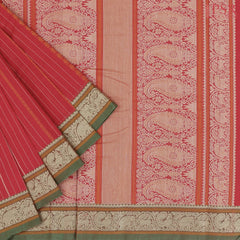 Red Kalakshetra Kovai Cotton Saree