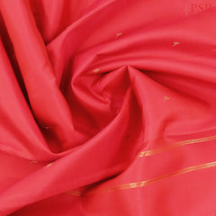 Cerise Red Kanchipuram Silk Saree