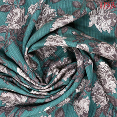 Dark Sea Green Assam Saree