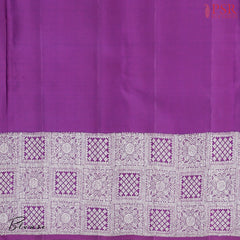 Dark Purple Kanchipuram Silk Saree