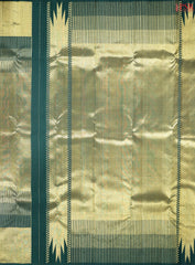 Golden Green Kanchipuram Silk Saree