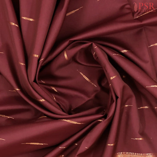 Rosewood Brown Soft Art Silk Saree