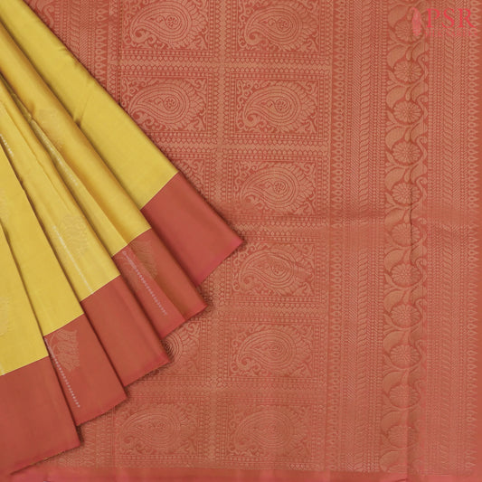 Naples Yellow Soft Silk Mix Saree