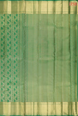 Emerald Green Kanchipuram Jacquard Silk Saree