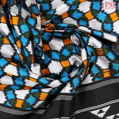 Tricolor Pochampally Silk Saree