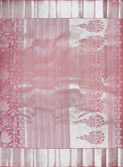 Flamingo Pink Kanchipuram Jacquard Silk Saree